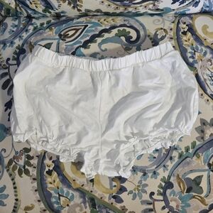 Forever 21 White Ruffle Cotton Bloomers